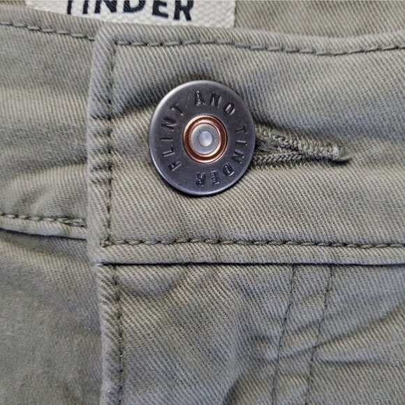 Flint And Tinder Pants Mens 34x32 Khaki Brown Straight Fit Cotton Blend - Picture 11 of 14